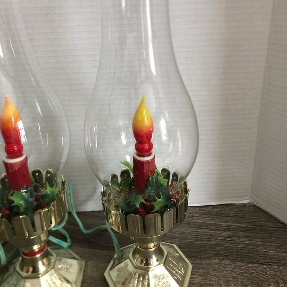 Vtg Electric Hurricane Candle Lamps - Picture 3 of 15